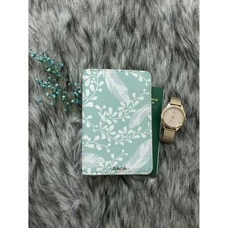 Ví bọc hộ chiếu hoa văn lông vũ phong cách boho cực chất