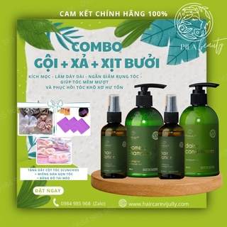 Combo gội + xả + xịt bưởi