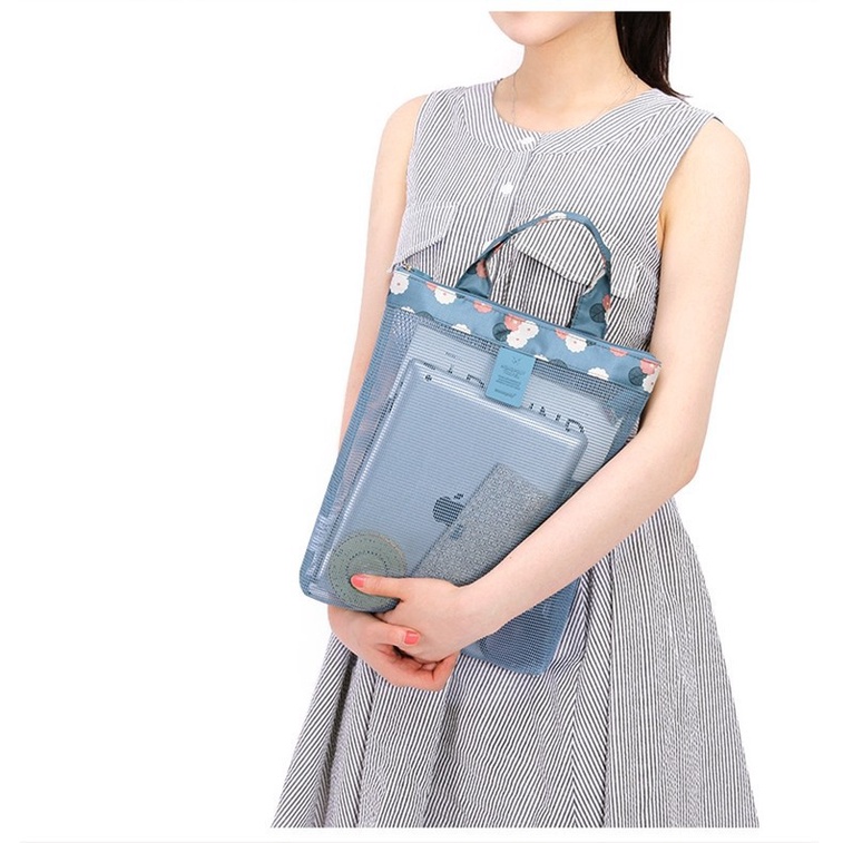 Túi lưới đựng đồ du lịch đi biển kiểu dáng Vintage