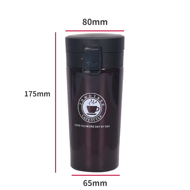 Cốc Giữ Nhiệt Bằng Thép Không Gỉ 304 Hai Lớp Dung Tích 380ml 12oz