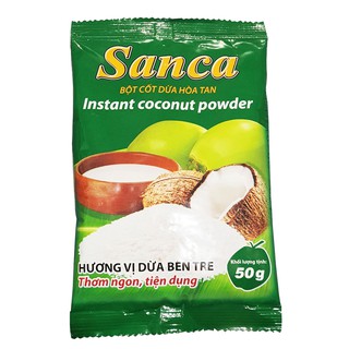 Bột cốt dừa hòa tan Sanca gói 50g
