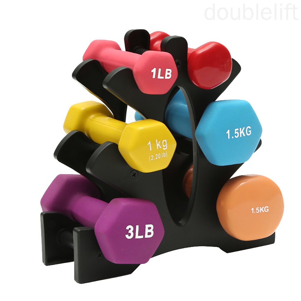 Giá đỡ tạ 3 tầng tiện dụng cho gia đình