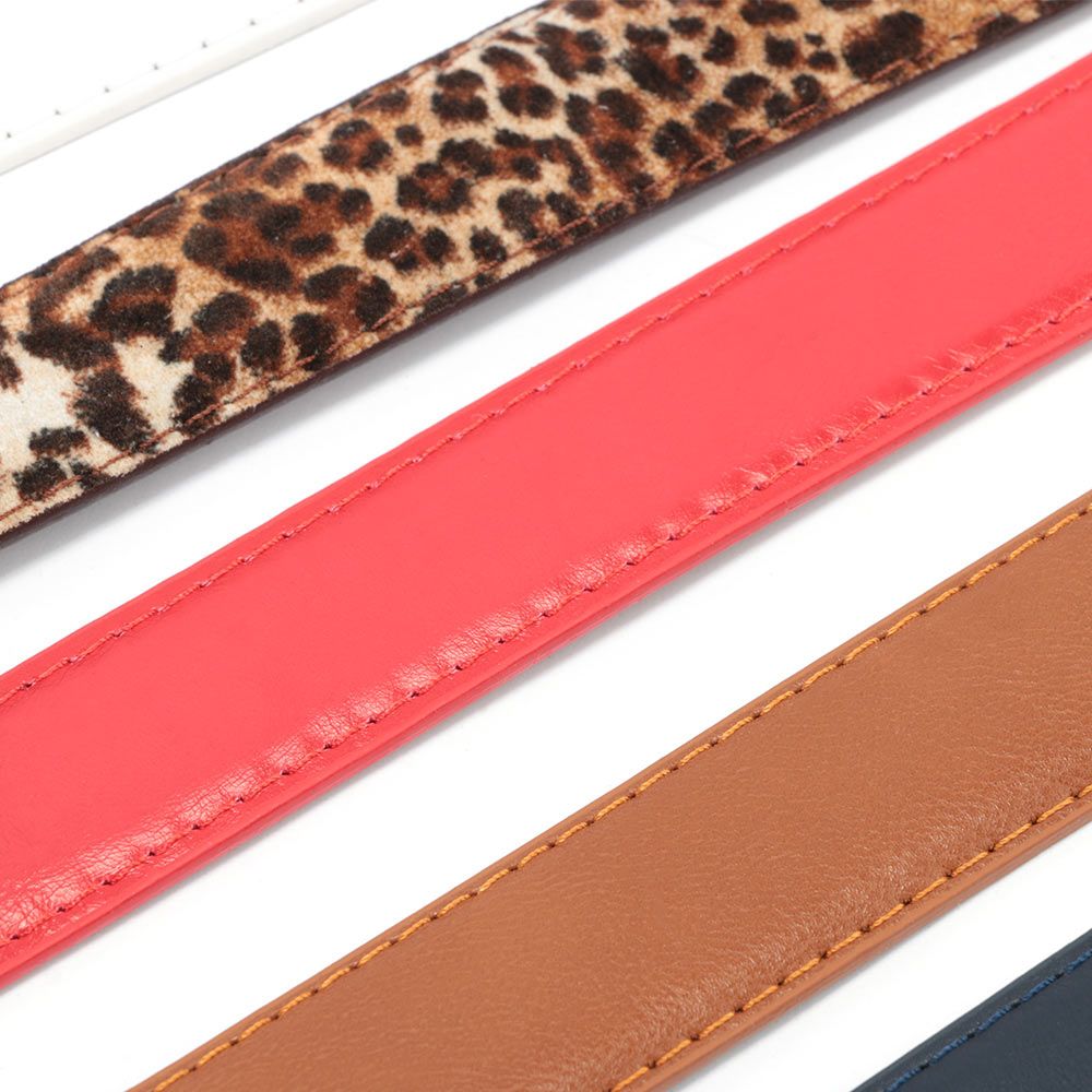 Dây Thắt Lưng Da Giả Khóa Kim Loại Thời Trang Cho Nữ