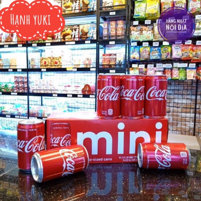 Thùng 30 lon Coca Cola nhí 160ml Nhật Bản