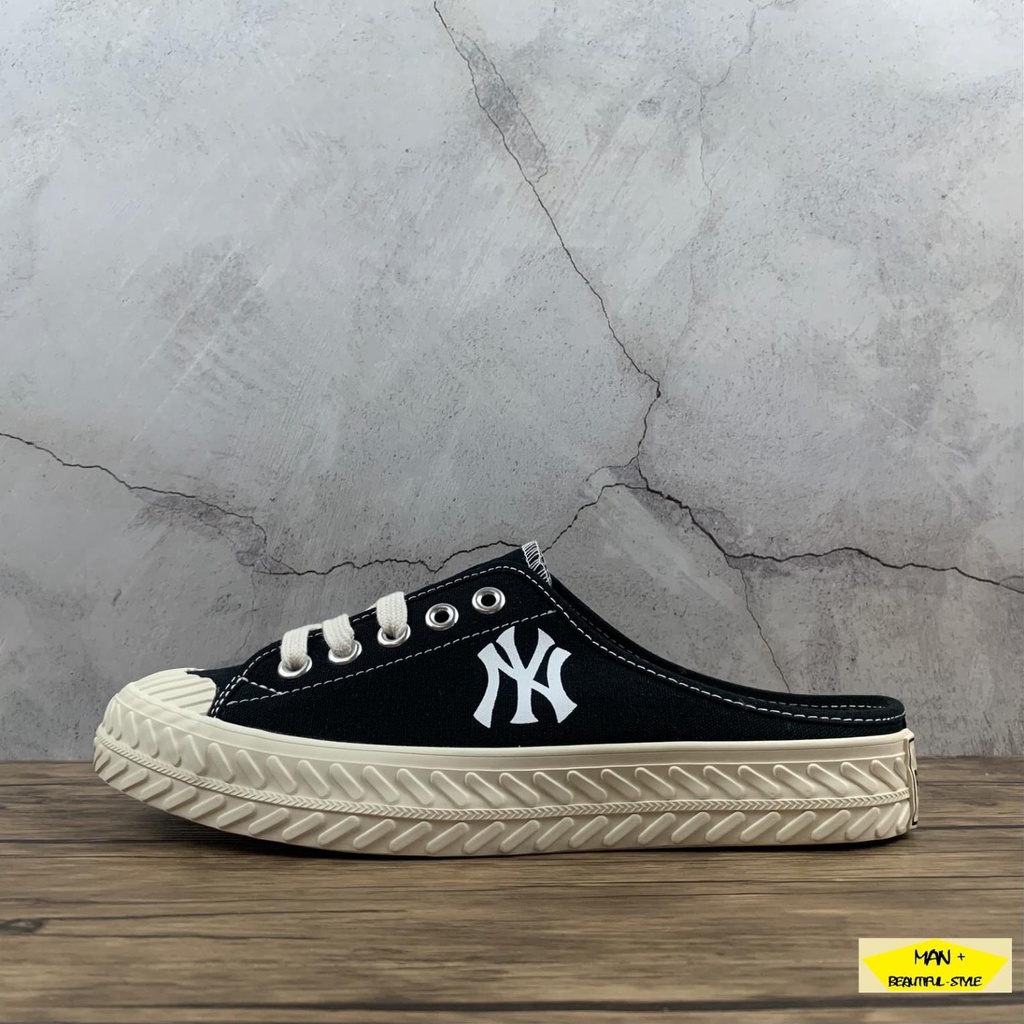 Sục Nữ, Giày đạp gót, Giày 𝐌𝐋 𝐁 đen chữ NY  hot trend, siêu đẹp dành cho nữ, nhóm đội