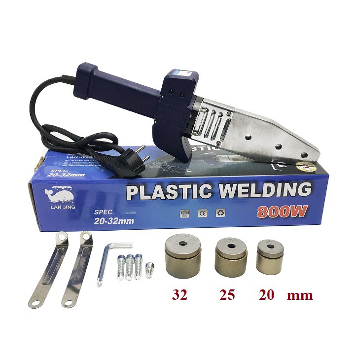 Bộ máy hàn nhiệt ống PPR Ø20-32mm, có thể gắn đầu hàn sự cố,  hàn vị trí khó + Kéo cắt ống nước Asaki AK-0081