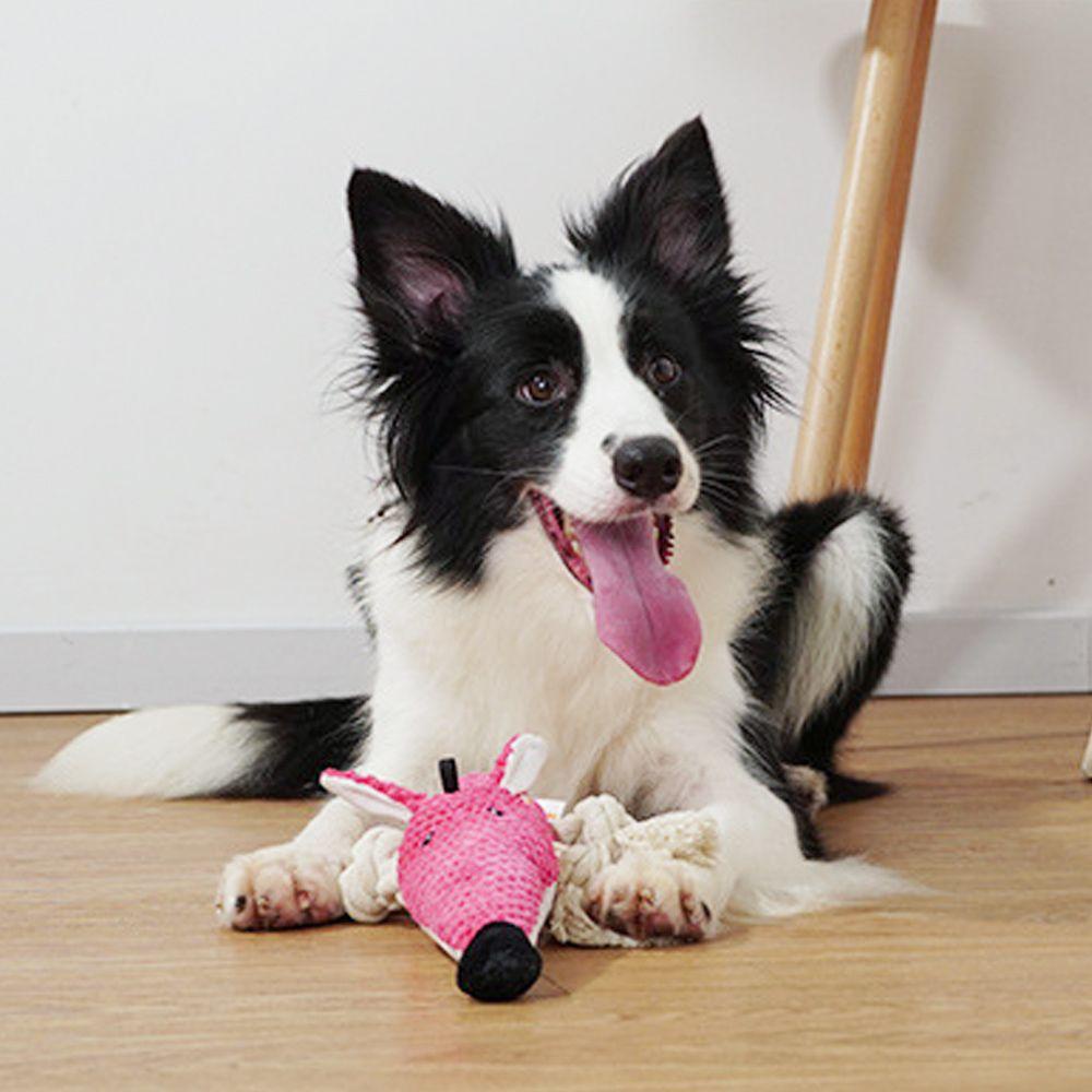 Chuột Nhồi Bông Bện Dây Thừng Làm Sạch Răng Cho Cún Cưng