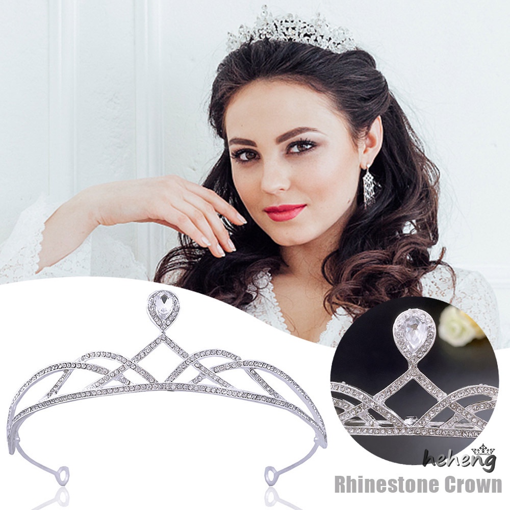 Vương Miện Đội Đầu Đính Kim Cương Giả Dùng Cho Cô Dâu