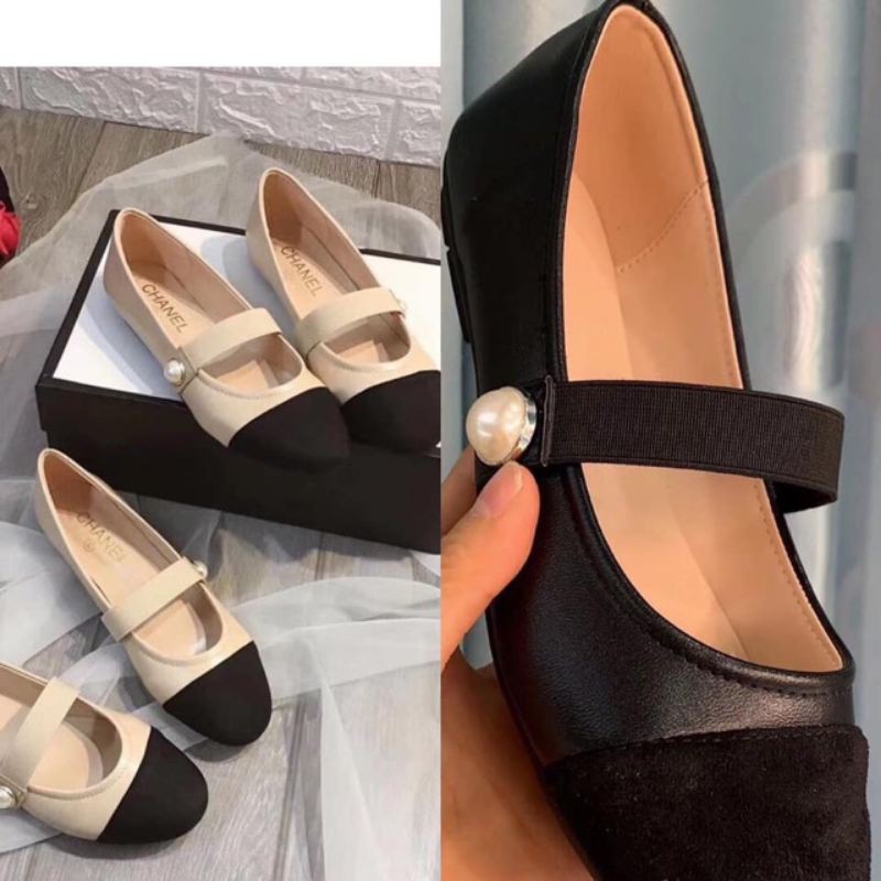 Giày bệt, búp bê đính hạt da mềm,đi êm chân phom chuẩn thời trang đế bằng,đế bệt xinh xinh | BigBuy360 - bigbuy360.vn