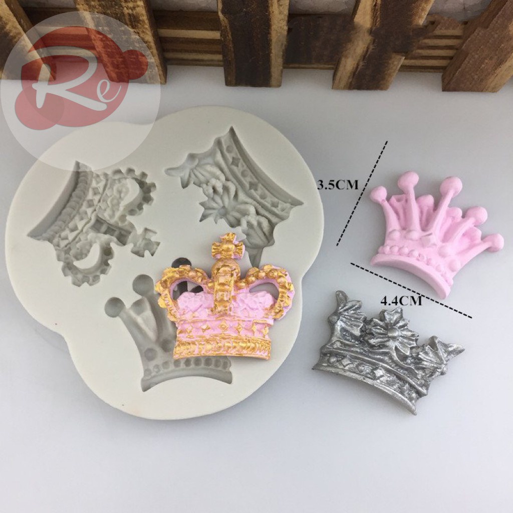 [SIÊU RẺ❤️] – Khuôn Silicon - Vương miện - Trang trí bánh sinh nhật bánh kem