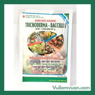 Trichoderma baccillus- nấm đối kháng ủ phân vi sinh- rác hữu cơ