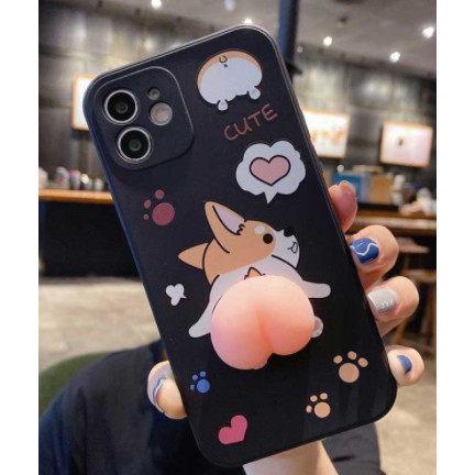 Ốp lưng IPhone BVC cún mông đào Hồng kute 6/6s/6plus,7/8plus,X/Xs/Xr/Xs max/11/12/13/14/pro/max/plus/promax BVC854