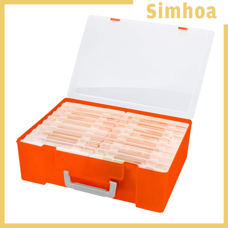 [SIMHOA]Photo Storage Box 4x6&quot; Crafts Seeds Stickers Cards Case Container