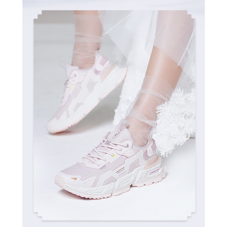 Giày Chạy Bộ Phối Lưới Thoáng Khí Chống Mài Mòn Phong Cách Retro Cho Nữ