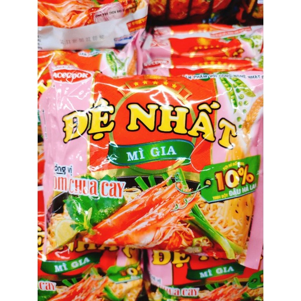 Mì đệ nhất tôm chua cay,spagetty,thịt bằm