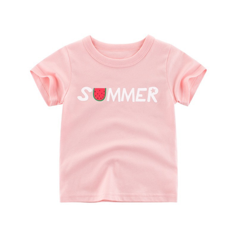 XẢ LỖ ☀️ Áo phông 27 kids cộc tay bé gái mềm mát 🍒 áo thun cotton in hình dễ thương cho bé gái - Lá Kids Shop