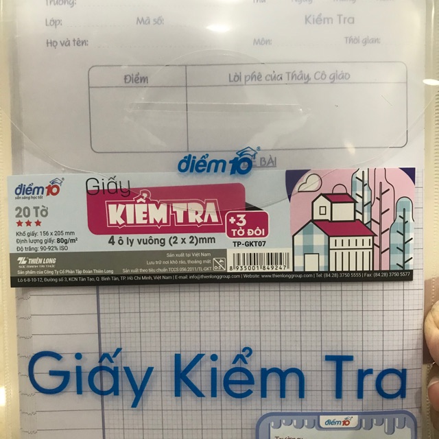 Giấy kiểm tra TP-GKT07