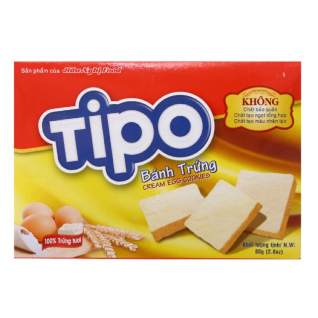 Bánh trứng Tipo hộp 80g