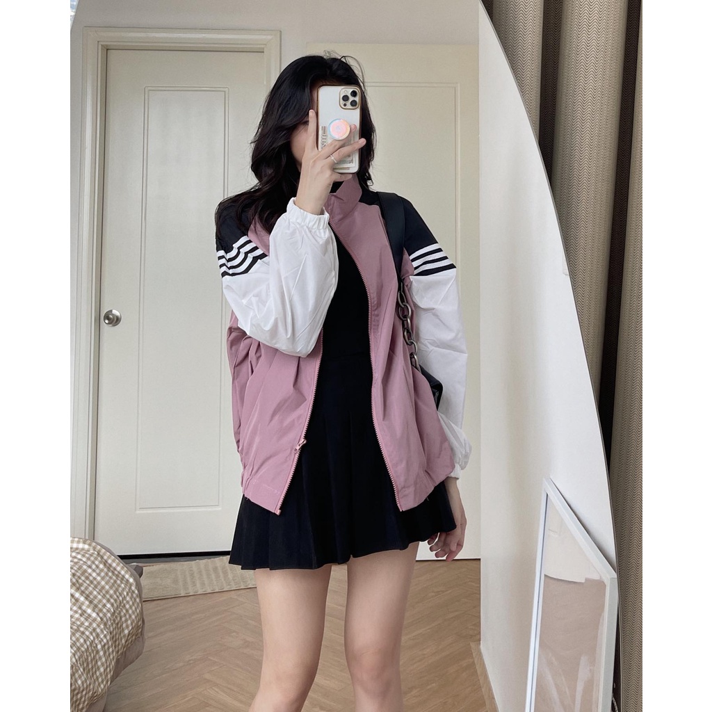 [Mã 2611THTRANG100K hoàn 10% xu đơn 99K] Áo khoác gió phối tay 236