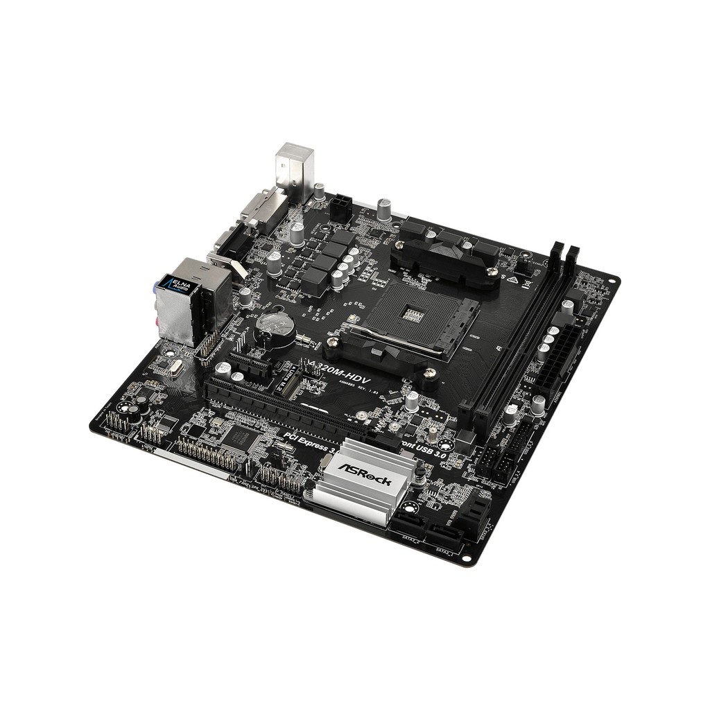 Mainboard ASROCK A320M-HDV R4.0 (AMD A320M, Socket AM4,,m-ATX, 2 khe RAM DDR4)