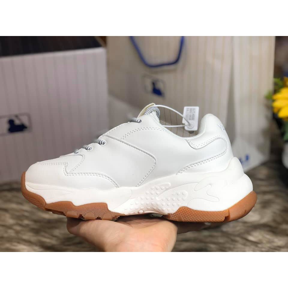 🎀 SIÊU HÓT 🎀 Giày Sneaker MLB ny đế nâu hack chiều cao nam nữ cao cấp full box + bill