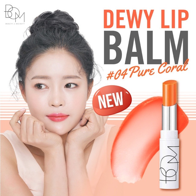 Son Dưỡng Môi Có Màu Dưỡng Ẩm Căng Bóng Cho Môi BOM Dewy Lip Balm 4.5g