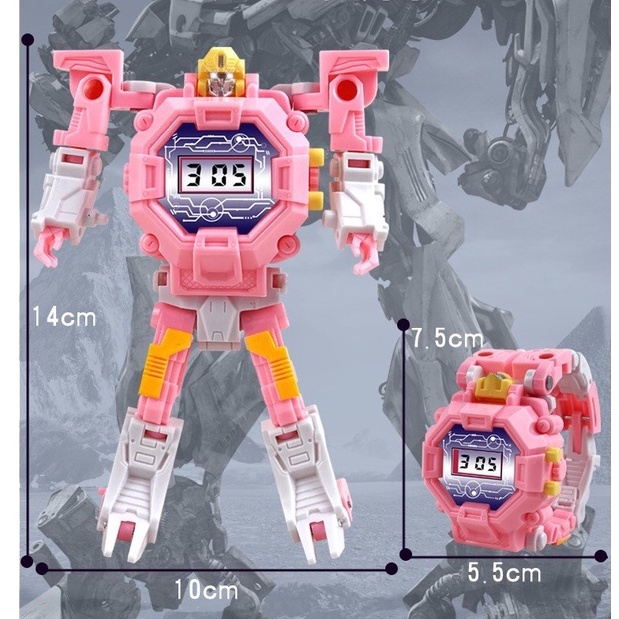 🍉Đồng Hồ Robot Cho Bé FullBox - Đồng Hồ Đồ Chơi Biến Hình Cực Độc Mẫu Mới Nhất Thích Hợp Cho Bé Trên 3t DUASHOP