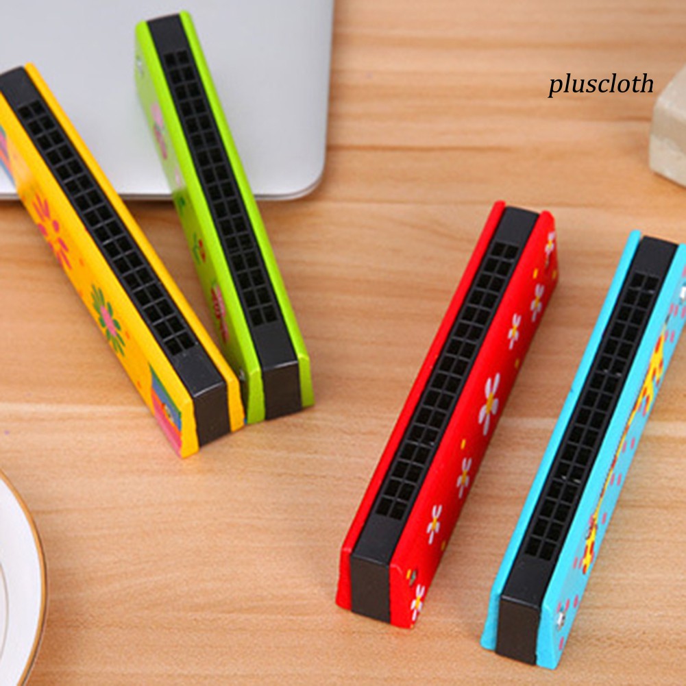 Đồ chơi kèn harmonica bằng gỗ 16 lỗ vui nhộn dành cho trẻ em