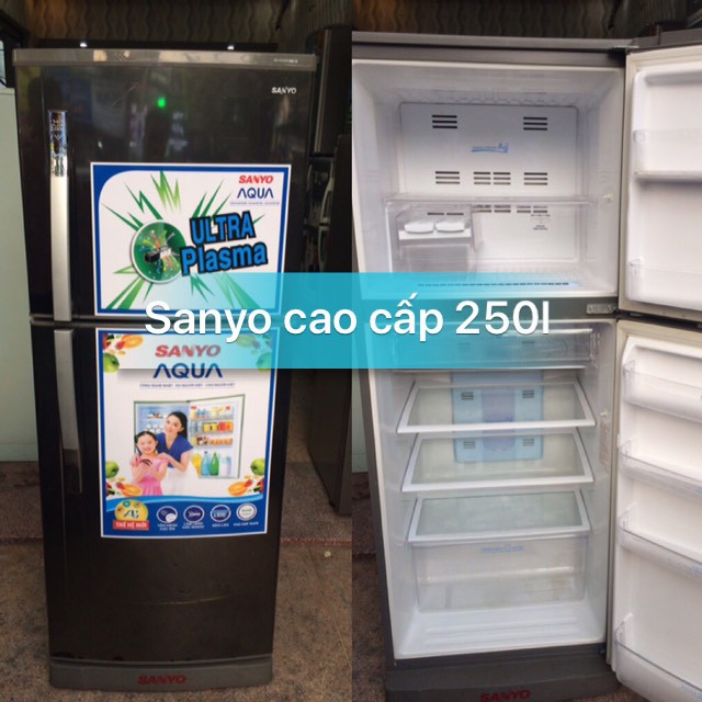 TỦ LẠNH SANYO CAO CẤP 210L QUA SỬ DỤNG BẢO HÀNH 1 NĂM TẠI TP HCM KHÔNG SHIP TỈNH