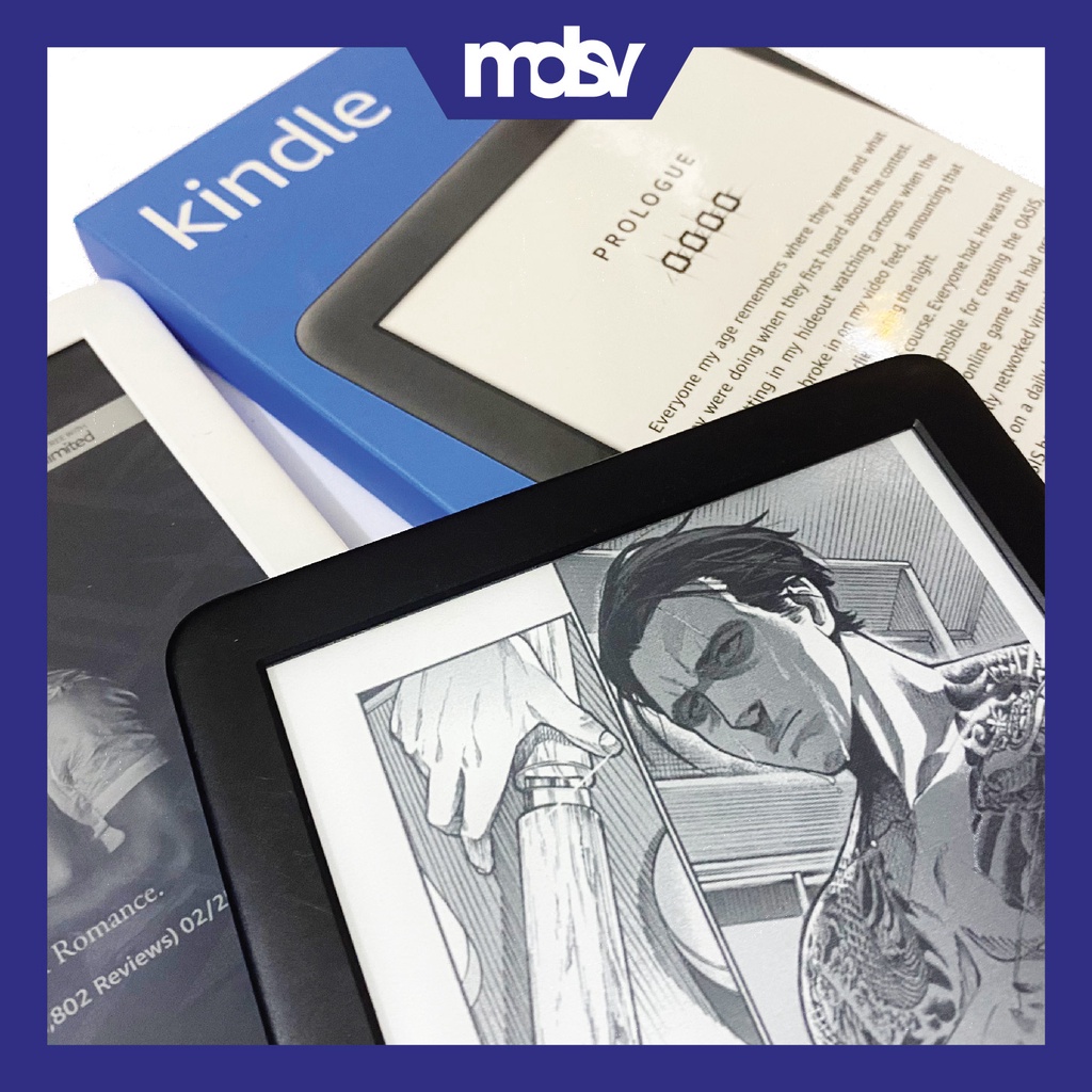 Máy đọc sách Kindle Basic 10Th - All New Kindle 10th có đèn nền, màn hình 6’’, nghe Audible, 4/8Gb