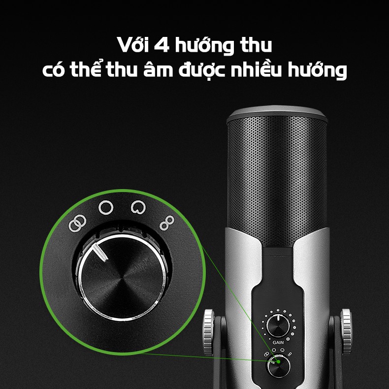 (FREESHIP)TẶNG CÁP IPHONE Mic thu âm chuyên nghiệp cao cấp Takstar GX6 hát karaoke, livestream, bán hàng