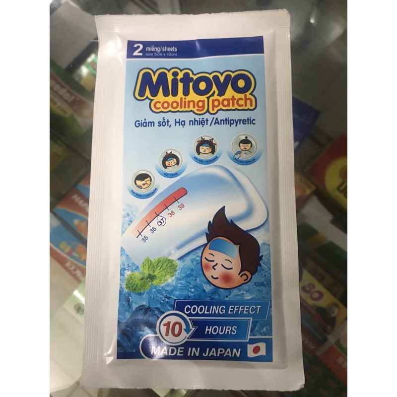 Miếng dán hạ sốt Mitoyo 2 miếng