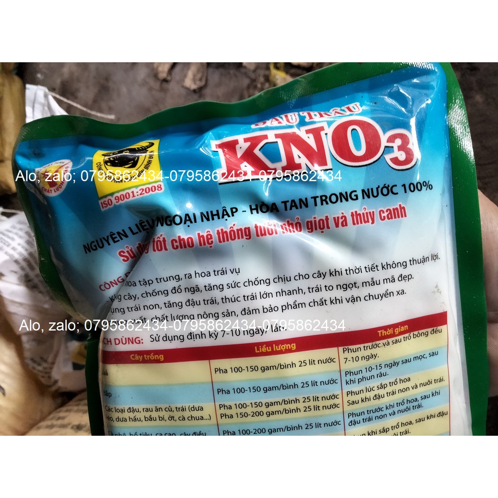 Phân bón KNO3 Đầu Trâu 1kg