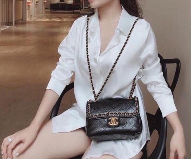 Áo sơmi công sở satin kèm ảnh thật | BigBuy360 - bigbuy360.vn