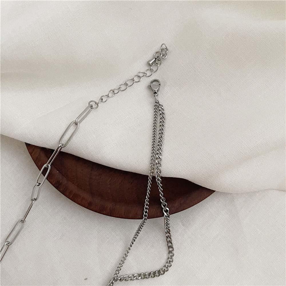 Vòng cổ Choker Mặt Hình Học Đơn Giản Phong Cách Hàn Quốc Cho Nữ