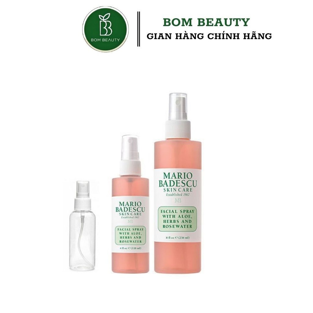 Nước hoa hồng dạng Xịt Mario Badescu Rose Toner