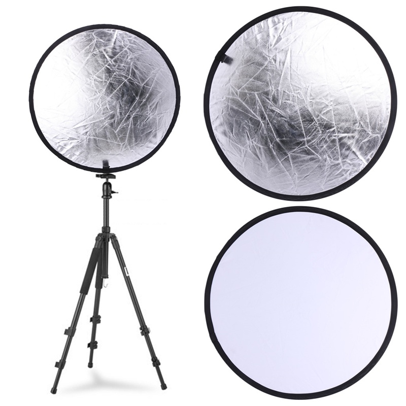 Đĩa Phản Quang 2 Trong 1 55-60cm Dùng Làm Đạo Cụ Chụp Ảnh