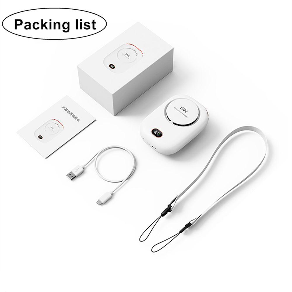 MYRONGVN Quạt Mini Đeo Cổ Không Cánh Sạc USB Tiện Dụng