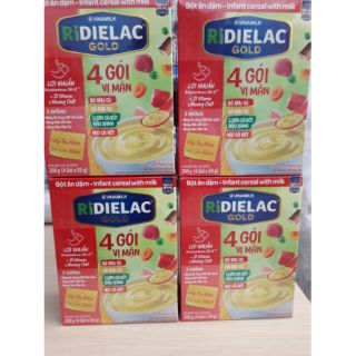 Combo 4 hộp bột ăn Ridielac 4 gói vị mặn (4x50g) (mẫu mới)