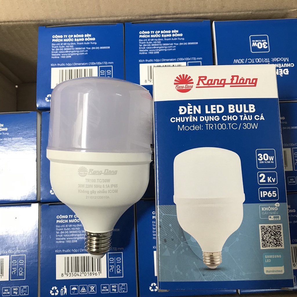 Giá Sỉ Bóng led 7W 9W 12W 30W ắc quy 12V - 28V Rạng Đông chuyên cho tàu cá