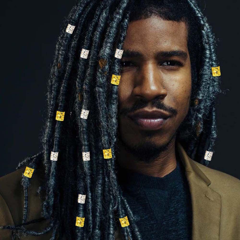 ANEMONE Phụ Kiện Tóc Giả Nối Dài Kiểu Dreadlock Bằng Bạc Cho Nữ
