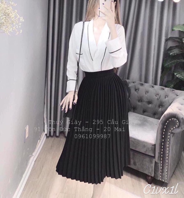 Váy dập li hàng đẹp Tiệm Hanna | BigBuy360 - bigbuy360.vn