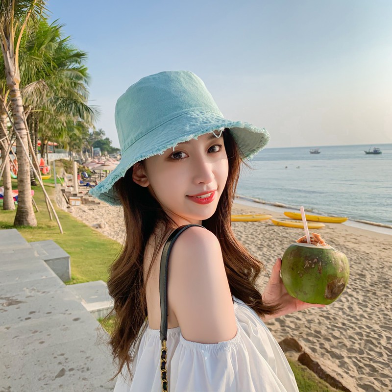 [Mã FAMARAL1 giảm 10K đơn 50K]Mũ nón bucket tai bèo tua rua xinh xắn cho phái đẹp -LOPDOP OFFICAL MU54