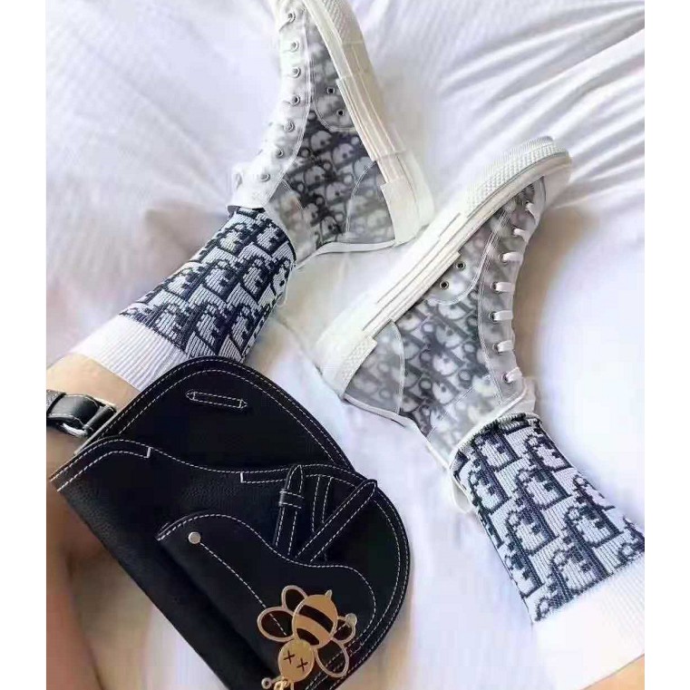 Vớ Cotton Cổ Cao Thời Trang Theo Phong Cách Retro