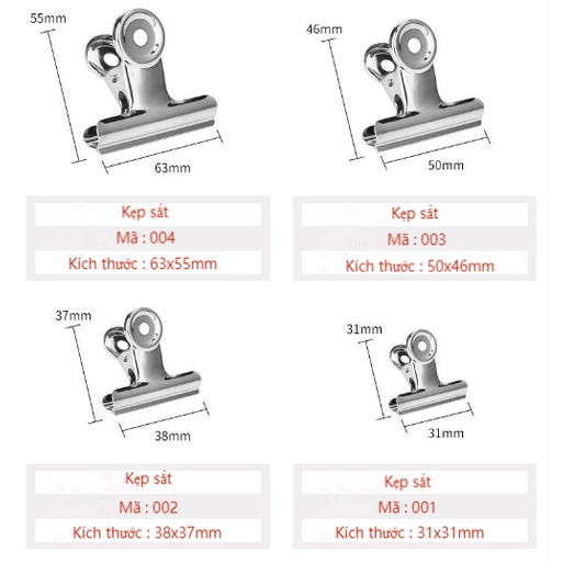 Kẹp sắt kẹp vải kẹp giấy cao cấp