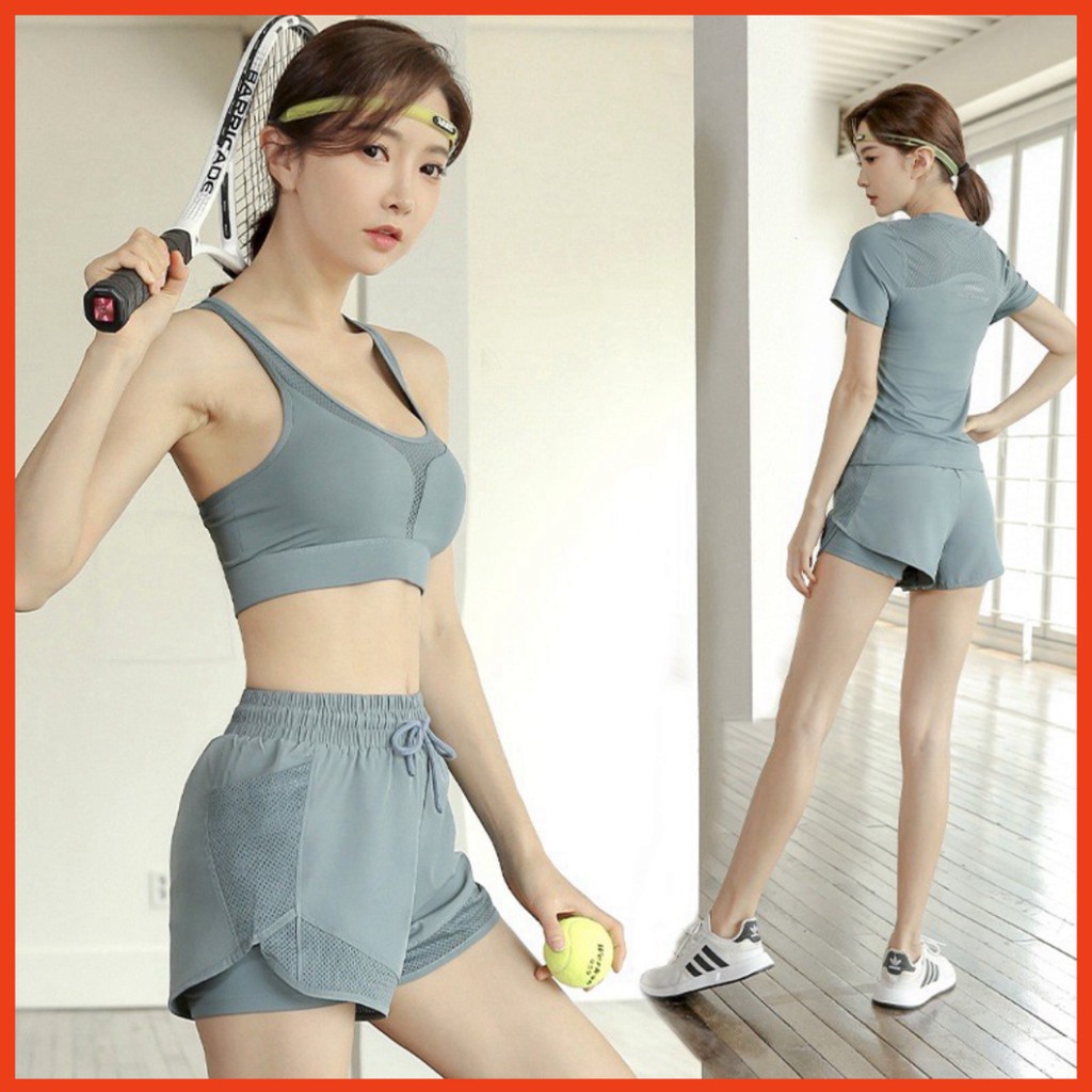 Đồ Tập GYM YOGA hàng quảng châu cao cấp - chất loại 1 -có giãn 4 chiều - thấm hút mồ hôi - thông hơi bao (BT01)