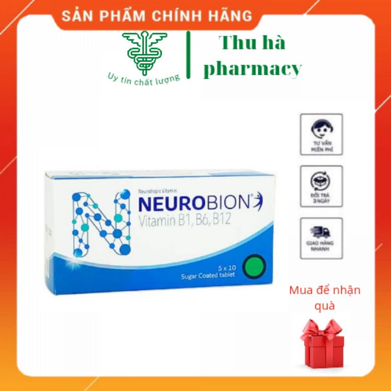 ( CHÍNH HÃNG ) Neurobion (Vitamin B1 - B6 - B12) hộp 50 viên