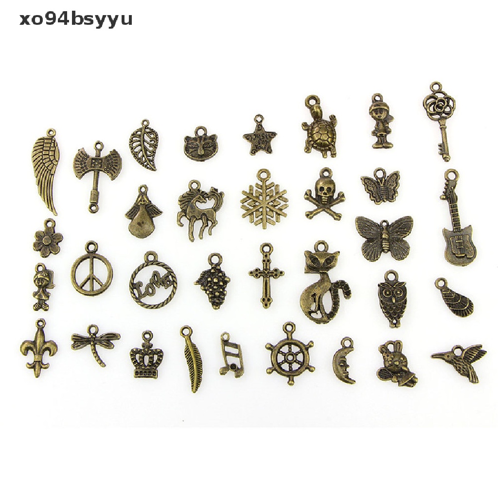 Set 50 Mặt Dây Chuyền xo94bsyyu Phong Cách Retro Dễ Thương