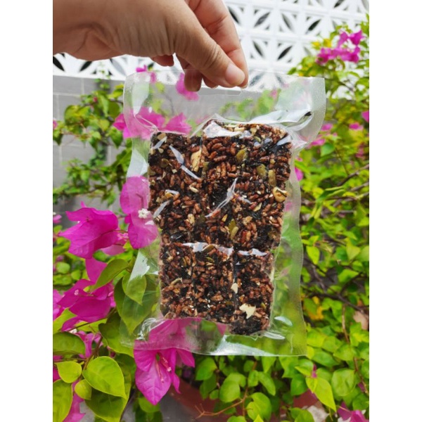 đồ ăn giảm cân-Thanh granola gạo lức ngũ cốc-chà bông 100gr