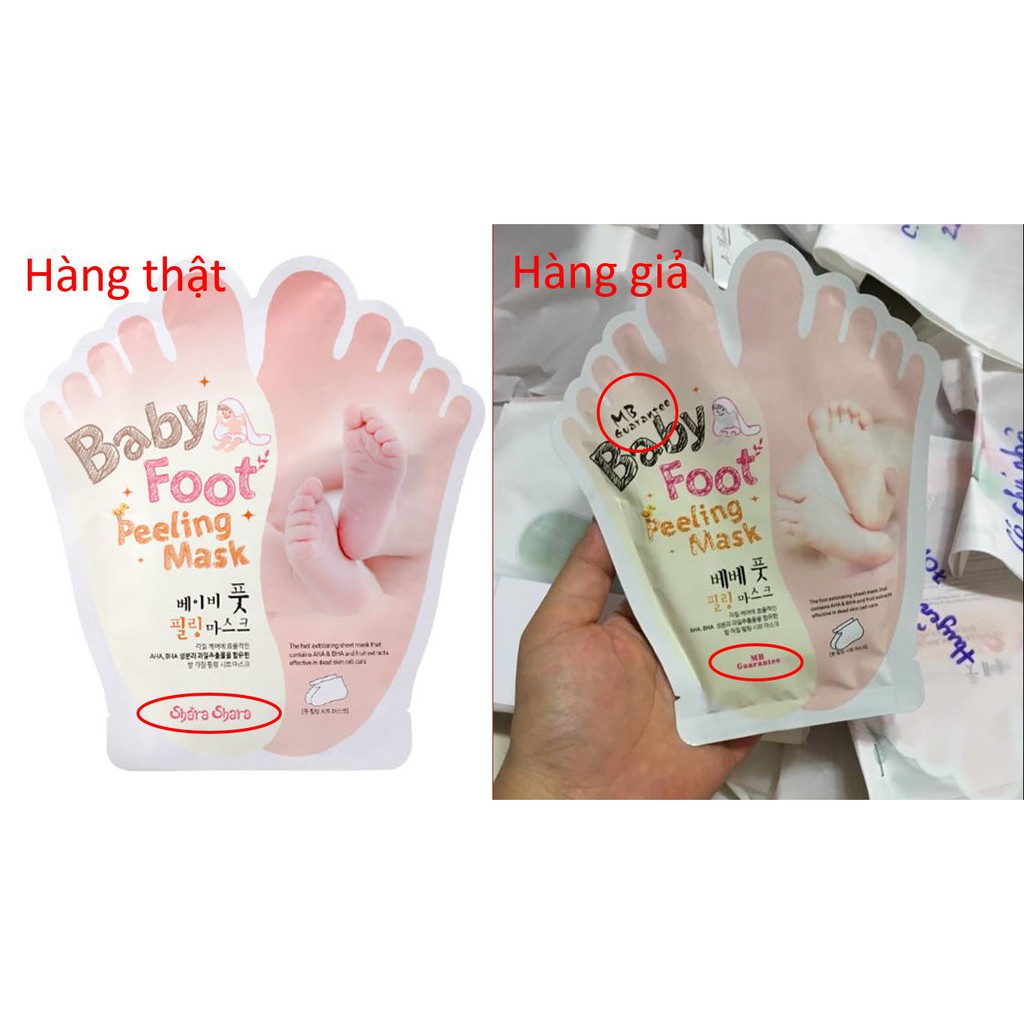 TẨY DA CHẾT SHARA SHARA BABY FOOT PEELING MASK 40ML CHÍNH HÃNG - 4942